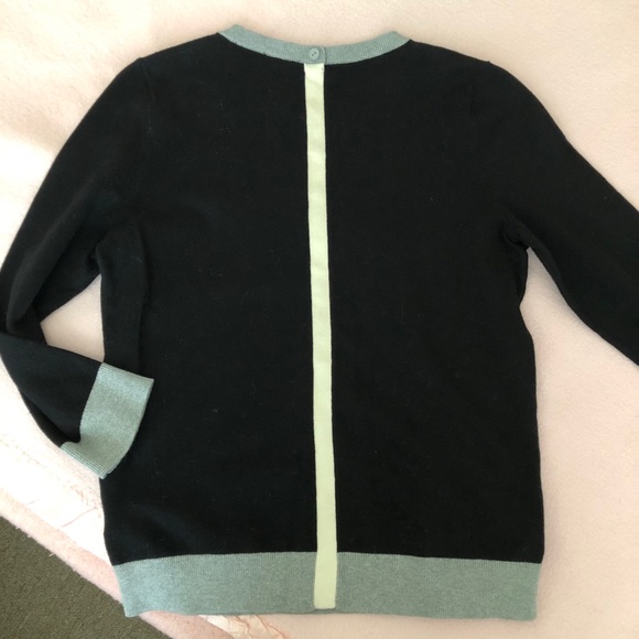 Mondrian-50s-chic, silk/ctn sweater Talbots, NWT - Picture 3 of 7